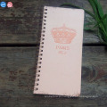 Alta qualidade de plástico Mini Pocket Soft PP Cover Siral Notebook